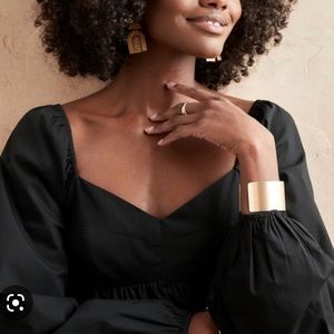 NWT Banana Republic Poplin Babydoll top